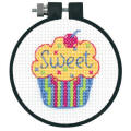 Counted Cross Stitch Cup Cake