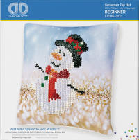 Diamond Dotz Cushion Cover - Snowman Top Hat - click to enlarge