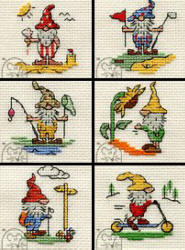 Mouseloft Just Gnomes Cross Stitch Kits