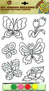 Tulip, Butterflies & Rose