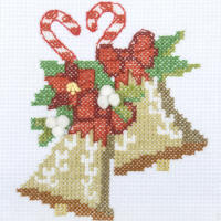 Bells with Foliage Mini Counted Cross Stitch Kit