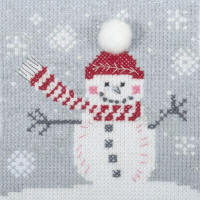 Snowman Mini Counted Cross Stitch Kit