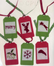 DIY Cross Stitch Gift Tags
